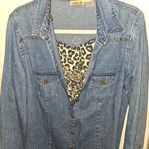 2-Piece Button up top with Cami